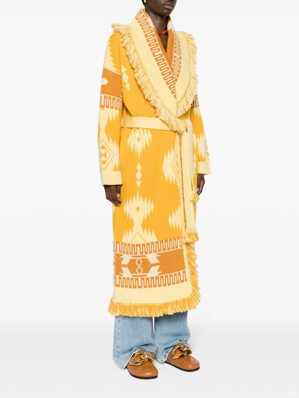 Affordable Icon-jacquard virgin cardi-coat wool Alanui Women 0715